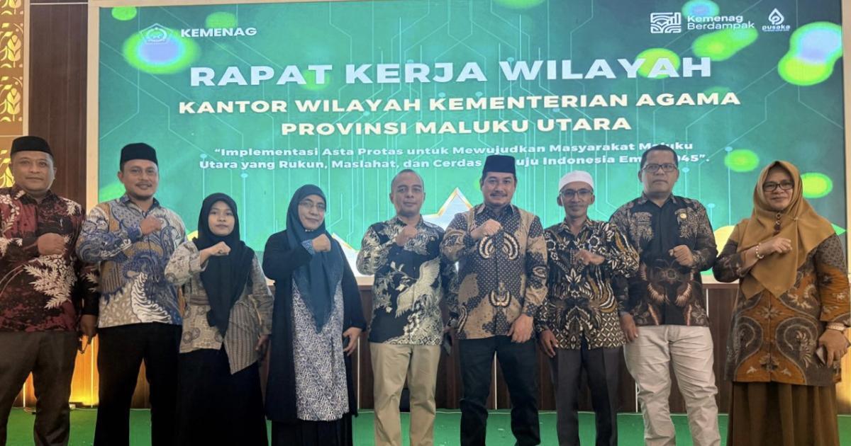 Kepala Kemenag Pulau Morotai Hadiri Pembukaan Rakerwil Kanwil Kemenag Maluku Utara