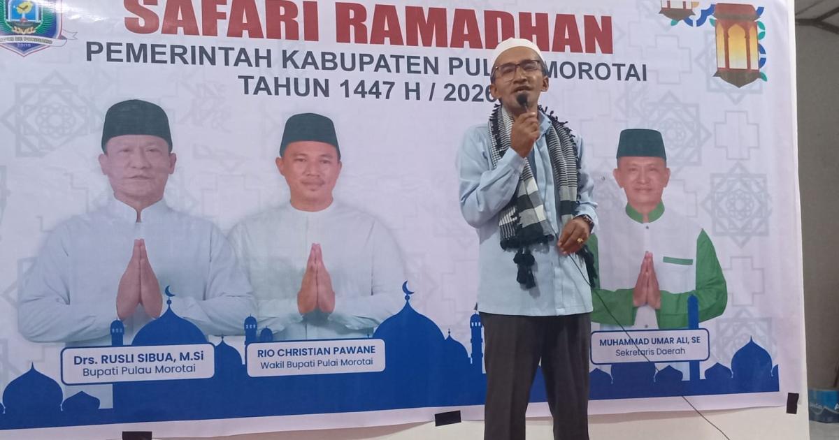 Dari Safari Ramadhan Morotai, Ajakan Menjadi Pribadi Terbaik Dimulai dari Menata Hati