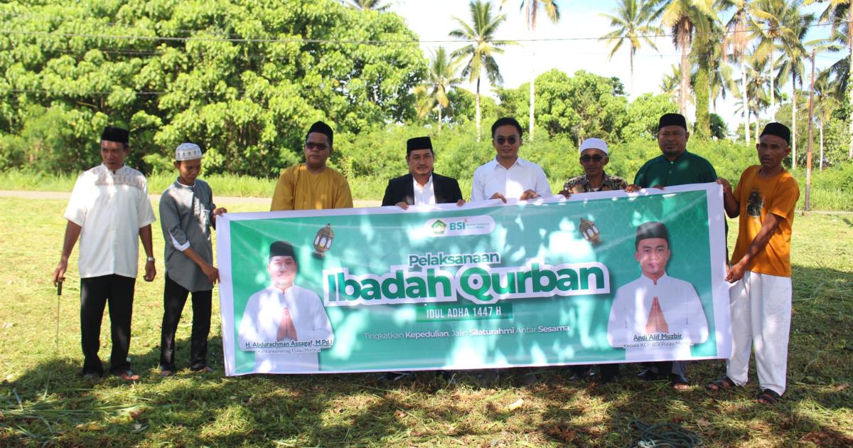 Kemenag Pulau Morotai Gelar Penyembelihan Hewan Kurban, Tebarkan Kepedulian Sosial