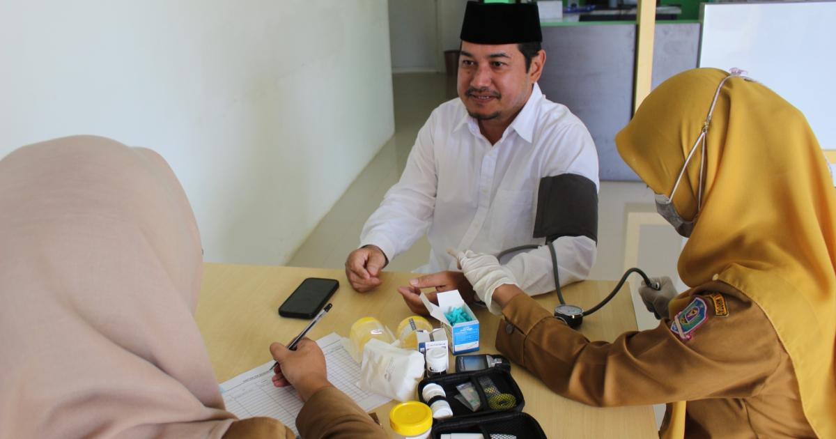 Cegah Risiko Penyakit Sejak Dini, Kemenag Morotai Gelar Cek Kesehatan Gratis bagi Pegawai